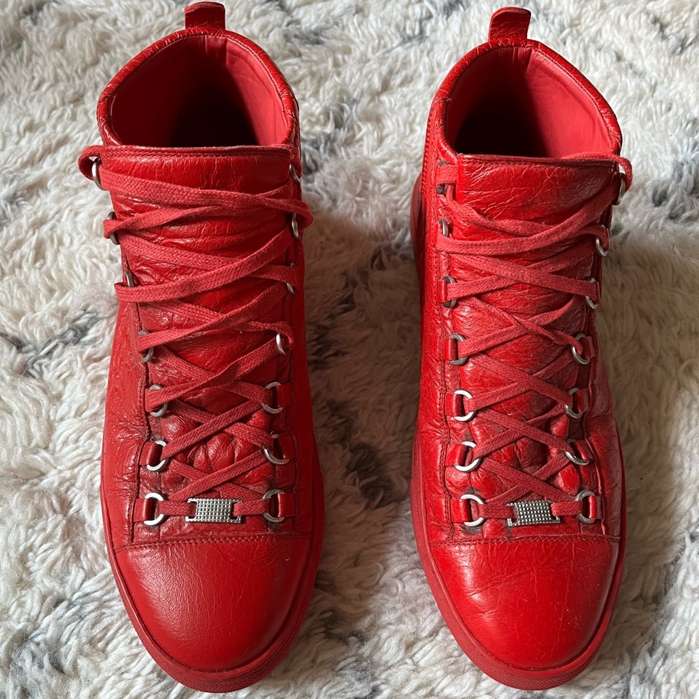 Balenciaga Arena Leather High Trainers